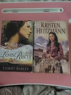 Lot of 2 historical Romance books 
The Rose Legacy by Kristen Heitzmann